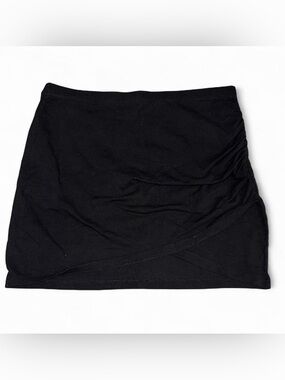 Black mini skirt